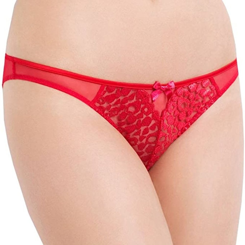 L'Agent by AP ODESSA Brazilian Brief Panty, Red, S